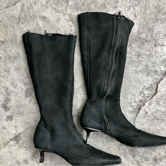 MARC CAIN ANKLE BOOT black leather suede size 38 made in Italy - Picture 5 of 14